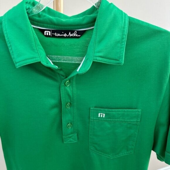 Travis Mathew Green Golf Polo Shirt Men's Small - Picture 2 of 5
